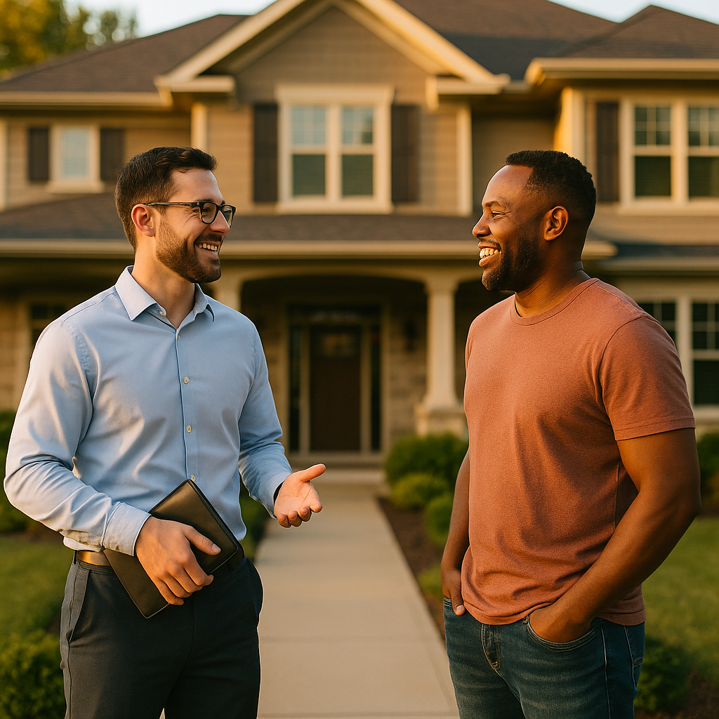 Your Springfield Landian listing agent meeting a client